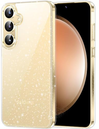 Beetop Kompatibel Mit Samsung Galaxy S24/S25 Hülle Glitzer Durchsichtig Schutzhülle Silikon TPU Handyhülle für Samsung Galaxy S24/S25 - Glitzer