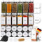 Deco haus® Gewürzgläser eckig mit Schraubkappe 36er Set [+Etiketten & Streueinsatz] - Gewürzdosen Set Glas - Gewürzbehälter Spice Jars - Gewürze Aufbewahrung - Gewürz Organizer Gewürzaufbewahrung