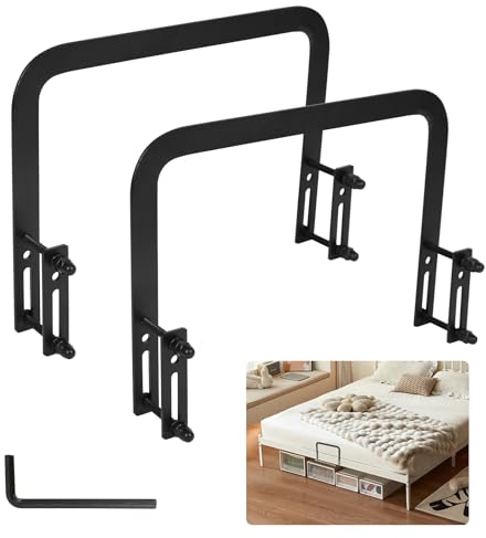 WMYYLX Matratzenbügel, Matratzenhalter für Bettrahmen, Rutschfester Matratzen-Halter, Matratzenstabilisatore für Massive Bettpaneele Tatami Schwebebetten, Einfach Anzubringen (2 Stück)