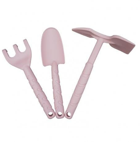 MV Industrie Kit 3 Outils de Jardinage, Couleur Rose Pastel