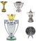 Mini Football Trophy Model,5 Pcs Set,All Metal Solid Material,Champions Collectibles Souvenirs, Gifts for Fans,A