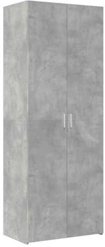 vidaXL Highboard, Hochschrank mit Stauraum, Mehrzweckschrank für Schlafzimmer Wohnzimmer, Lagerschrank Schrank Sideboard, Betongrau Holzwerkstoff