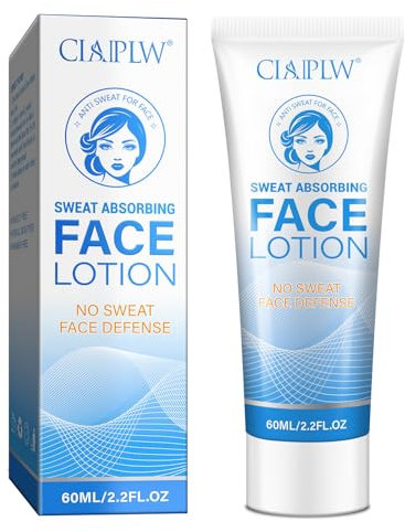 Loción Antitranspirante para Facial, Previene el Exceso de Sudoración Facial y el Brillo Facial, Bloquea el Sudor y Controla la Piel Grasa, Crema Anti Sudor para las Hombres y Mujeres, 60ml