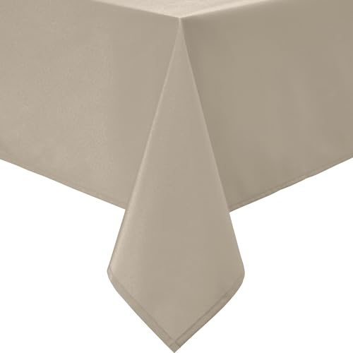 REDBEST Tischdecke New Orleans abwaschbar Cappuccino Größe 140x240 cm