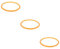 Cabilock 3pcs Pressure Cooker Sealing Ring Sealant Reusable Seals Door Bell Mason Jar Lids Pressure Cooker Replacement Gasket Pot Ring Doorbell Kit Blenders Tap Washers Orange