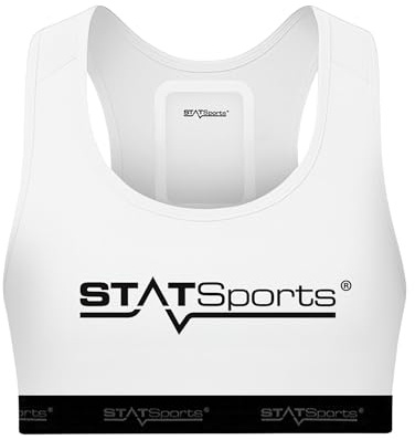 STATSports GPS Weste (Nur Weste – Kein GPS Pod) – Fußball Tracker Weste für Academy – Getragen von Elite-Spielern – Leichte Sportweste mit sicherer APEX GPS Pod-Tasche - Weiß, Jugend L