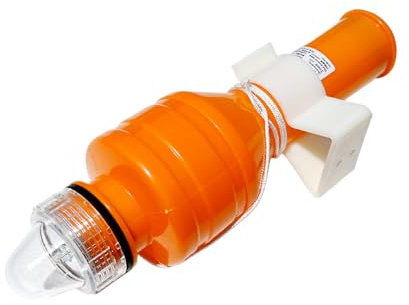 Hobngmuc Galleggiante Luce Salvagente, Asta LED Lampeggiante, Razzo Segnalatore Marino, Luce Esca Ad Alta Visibilità Per Kayak, Pontone E Barche