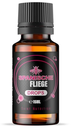 Saint Nutrition® Spanische Fliege Drops - Sofortwirkung | Unterstützung für weibliche Sinnlichkeit und Wohlbefinden - Flüssige Rezeptur ohne künstliche Zusatzstoffe – 15 ml