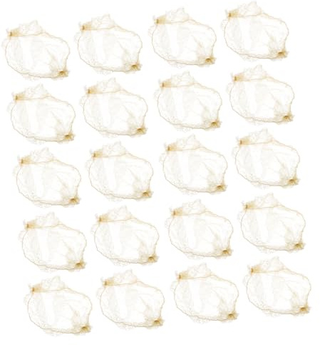 WOFASHPURET 60 Stück Gold Haarnetze für Dutt Unsichtbar Elastisch Mesh Haarnetz für Damen Ballett Tänzerinnen Haarschmuck für Hochsteckfrisuren und Tanzauftritte