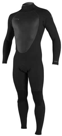 O'Neill Men's Epic 4:3mm Back Zip Full Wetsuit, Durable Warmth with Good Flexibility for Surfing and All Water Activities, Black 2, X-Large
