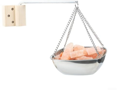 Bol d'aromathérapie en acier inoxydable avec bras oscillant réglable pour huiles essentielles, diffuseur suspendu compatible avec les saunas traditionnels et infrarouges