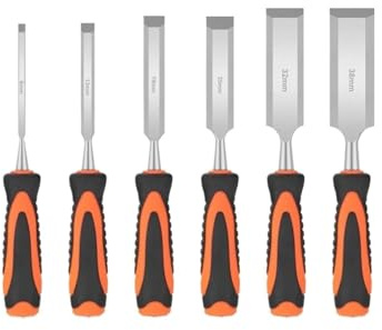 6pcs Knife Edge File Set Wood Chisels Sharp DIY Tool Carving Chisel Tools