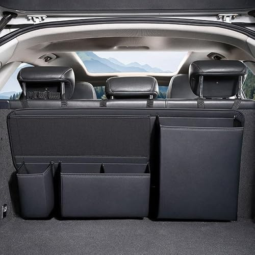 Trunk Organizer for BMW 4er Gran Coupe F36 G26 i4, Hanging Rear Seat Storage Bags, Multi-functional Large-capacity Storage Boxes