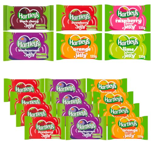 Hartleys Tablet Jelly Cubes - Pick 3 Flavours, 4 of Each (12 Pack) | 12 x 135g Packs, Mix & Match