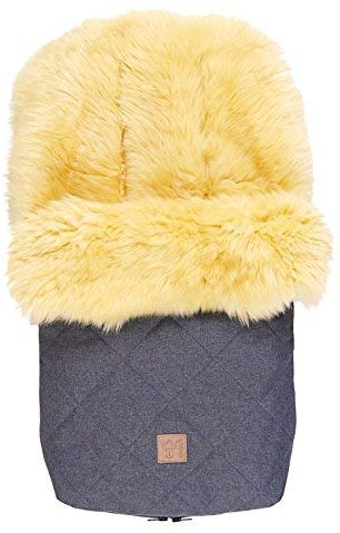 Lammfell Fußsack Nelly Lammfell medizin navy melange