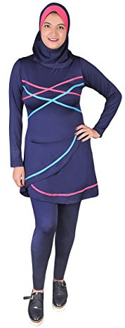 Egypt Bazar Ganzkörper islamischer Badeanzug im Burkini Stil muslimischer Schwimmanzug Hijab