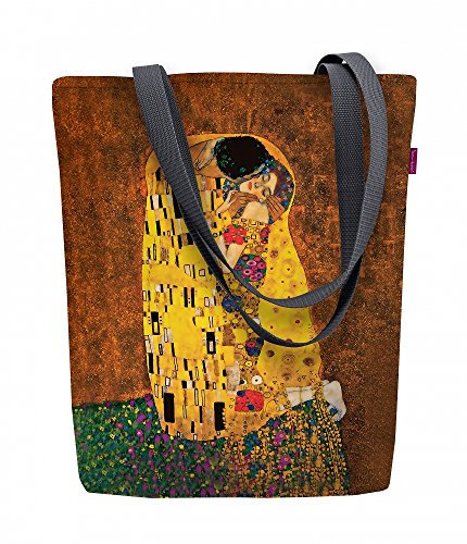 Arso Shopper Sunny Kiss Stofftasche Damen Tasche mit Motiv Kuss Stoff Kodura Einkaufstasche wasserdicht