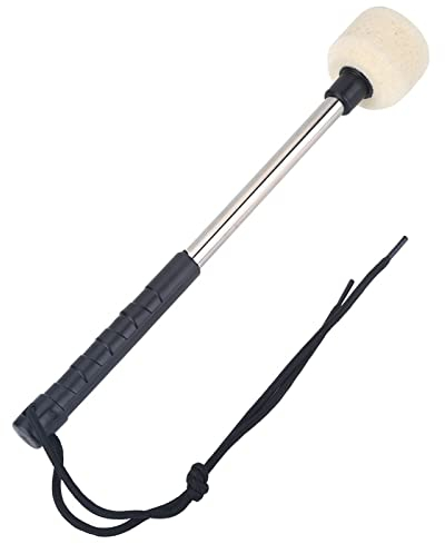 Alomejor Drum Mallet Bass Drum Schlägel mit Wollfilz Head Percussion Marching Band Zubehör