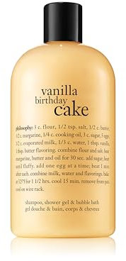 philosophy vanilla birthday cake shower gel | 480ml | bubble bath | body wash