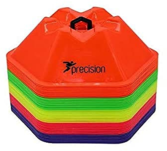 Precision Unisex' s Pro Hx Saucer Cones Set of 50 Training, Assorted, One Size