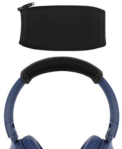 Geekria Funda para diadema de tela flexible compatible con auriculares JBL JR 300/ 300BT, T450BT/ T500BT/ T600BTNC, Tune 500/ 500BT/ 510BT/ 520/ 760NC, Everest 750/710/ 310 (negro)