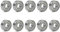 Unxuey 6x15x5 mm Rollschuhlager Stahl Miniaturmodell Deep Groove Kugellager Packung für Skateboard Roller Inline Skates mit 10 Stück