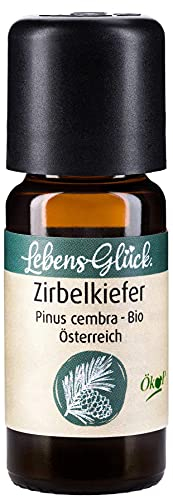 LebensGlück. Zirbenöl BIOnaturrein, ätherisches ZIRBELKIEFERÖL aus Österreich, 10ml, Aroma Therapie I Kosmetik