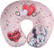 TataWay in viaggio SI cresce - Disney Reisekissen Minnie Maus | Weiches samtiges Material | Handwaschbar 30° | Microbeads-Füllung | Kindersitz geeignet ab 3 Jahre, Pink, One Size, Samt
