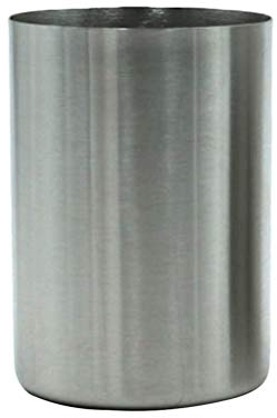 Edelstahl-Zahnputzbecher, Wasserbecher, Getränke, Bierbecher für Zuhause, Party, Reisen (Silber, 300 ml) Partyzubehör