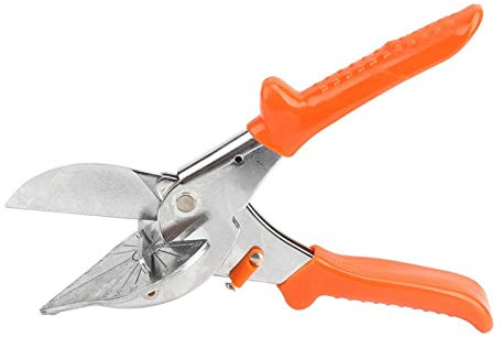 mumisuto Forbici per Tagli Obliqui, Taglierina Multi Angolo da 45 a 135 Gradi, Forbici per Guarnizioni con Impugnature Ergonomiche, per Il Taglio di Legno Tenero, Plastica, PVC e Altro