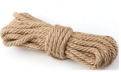 Corda di Canapa Naturale Forte 12mm - Corda di Iuta Naturale al 100% - Corda di Canapa - Corda di Iuta Resistente - YJYXZY