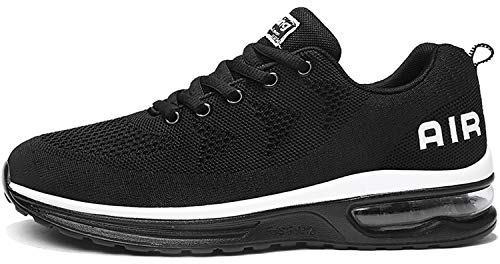 MAFEKE Air Athletic Herren-Laufschuhe, Tennis, modisch, leicht, atmungsaktiv, Walking-Sneaker (US 6,5–12,5 D)), Black01, 43 EU