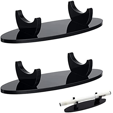 Hezhou 2 Stück Schreibtisch Stifthalter Organizer Acryl Stifthalter Display Ständer Stift Ständer Füllfederhalter Display Rack Schreibtisch Organizer Stiftehalter Für Pen Shops und Home Desks