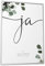 Papierschmiede® Personalisiertes Bild: JA Wort mit Namen, Datum und Ort | DIN A2 (42x59,4 cm) Bilderrahmen wählbar | Hochzeitsspruch, Personalisiert Bild Hochzeit, Paar Poster „Wedding Ja“