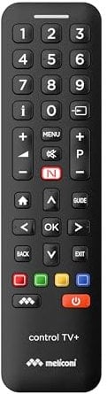 Meliconi - Télécommande universelle CONTROL TV+ pour une TV - 100% fonctions d'origine - Accès direct Netflix - programmation simple