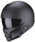 Scorpion EXO-Combat II Solid Casque, Schwarz Matt, XL (60/61)
