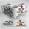 Taza para Papá primerizo Futuro papa cargando - Papa Game over - Futuro Super Papa - Regalos originales Padre Primerizo Cerámica 355ml (Super papa y papa Cargando)