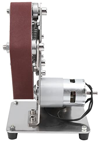 Mini Levigatrice a Nastro 360W Levigatrice Elettrica per Lucidatura a Nastro 775 Smerigliatrice Multifunzione con Cavo di Alimentazione per Metallo Legno Alluminio