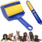 Stickit Roller, Stick It Roller Tierhaare, Wiederverwendbarer Sticky Roller, Haustier-Flusenroller für Tierhaare,Kleidung,Autositze (2 Satz)