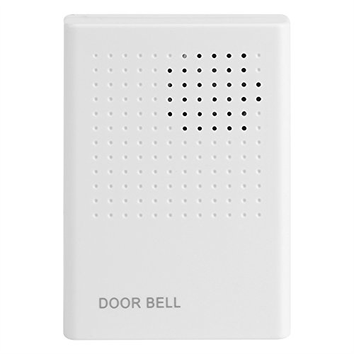 HEEPDD ABS Wired Door Bell with Wall Mount Hole 90db White | For Home Office Access Control System,Small Size,Easy to Install,3.42x2.44x0.9IN,Non Flammable Materials