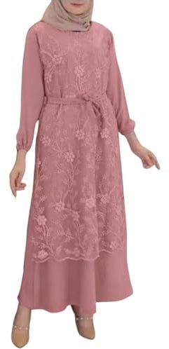 TUQIDEWU Gebetsset Damen Islam Hijab Burka Hochzeit Abayas Modern Gebetskleidung Elegant Kaftankleid Hijapkleider Modest Neck Cover Ferace GebetskleidA010