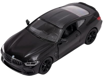 Easy Toys Modellauto kompatibel mit BMW M8 Competition Coupé. Maßstabsgetreues Spielzeugauto mit zu öffnenden Türen. Automodellierung. (Schwarz)