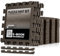 unycos - Bodenschutzmatte Set, 20 Teile, Puzzlematte【30x30x1 cm】 rutschfeste Schutzmatten per Fitnessraum und Sportgeräte, Gymnastikmatte, Trainingsmatte, Yogamatte, Wasserdicht, Ungiftig (Braun)