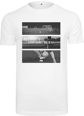 Merchcode Herren Mc880-football Coming Home 3:1 Tee T-Shirt, Weiß, XS EU