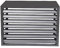 Outdoor-Klimaanlagenabdeckung, Sichtschutz für Fenster, AC-Einheiten, Lamellenzaunblende für Poolausrüstung, Aluminium, Grau, 254 x 127 cm