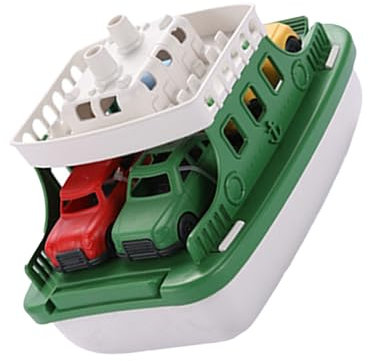 Toyvian Voiture Jouet à Tirer Bateau Jouet Véhicule Amusant pour Garçon Fille Modèle Réduit De Bateau Naval