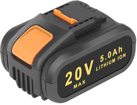 REACELL 5000mAh Batteria Sostitutiva per Worx 20V WA3553 WA3551 WA3556 WA3551.1 WA3644 WA3572 WX390 WX176 WX178