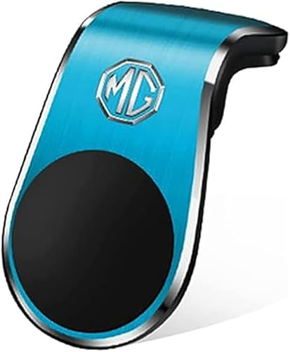 YAHUI Magnetic Car Phone Mount for MG MG4 EV XPower 2023 2024, Magnetic L Type Air Vent Clip Mount Magnetic Mobile Phone Holders Flexible Rotation,Blue