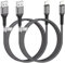 iPhone Charger Cable 1M 2Pack Lightning Cable [MFi Certified], USB to Lightning Cable 1M Long Nylon Braided Fast Charger Cable Lightning Charger Lead Wire for iPhone 14/13/12/11/X/8, iPad, AirPods