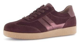 Gabor Damen Low-Top Sneaker, Frauen Halbschuhe,Best Fitting,Freizeitschuhe,Turnschuhe,Laufschuhe,schnürschuhe,schnürer,Mulberry,44 EU / 9.5 UK
